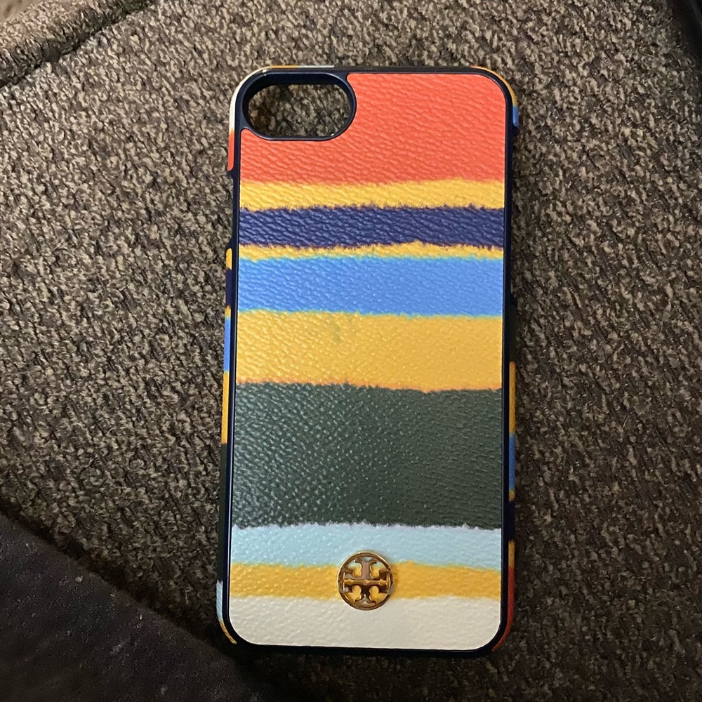 Tory Burch balloon stripe iPhone 7/8 phone case.
